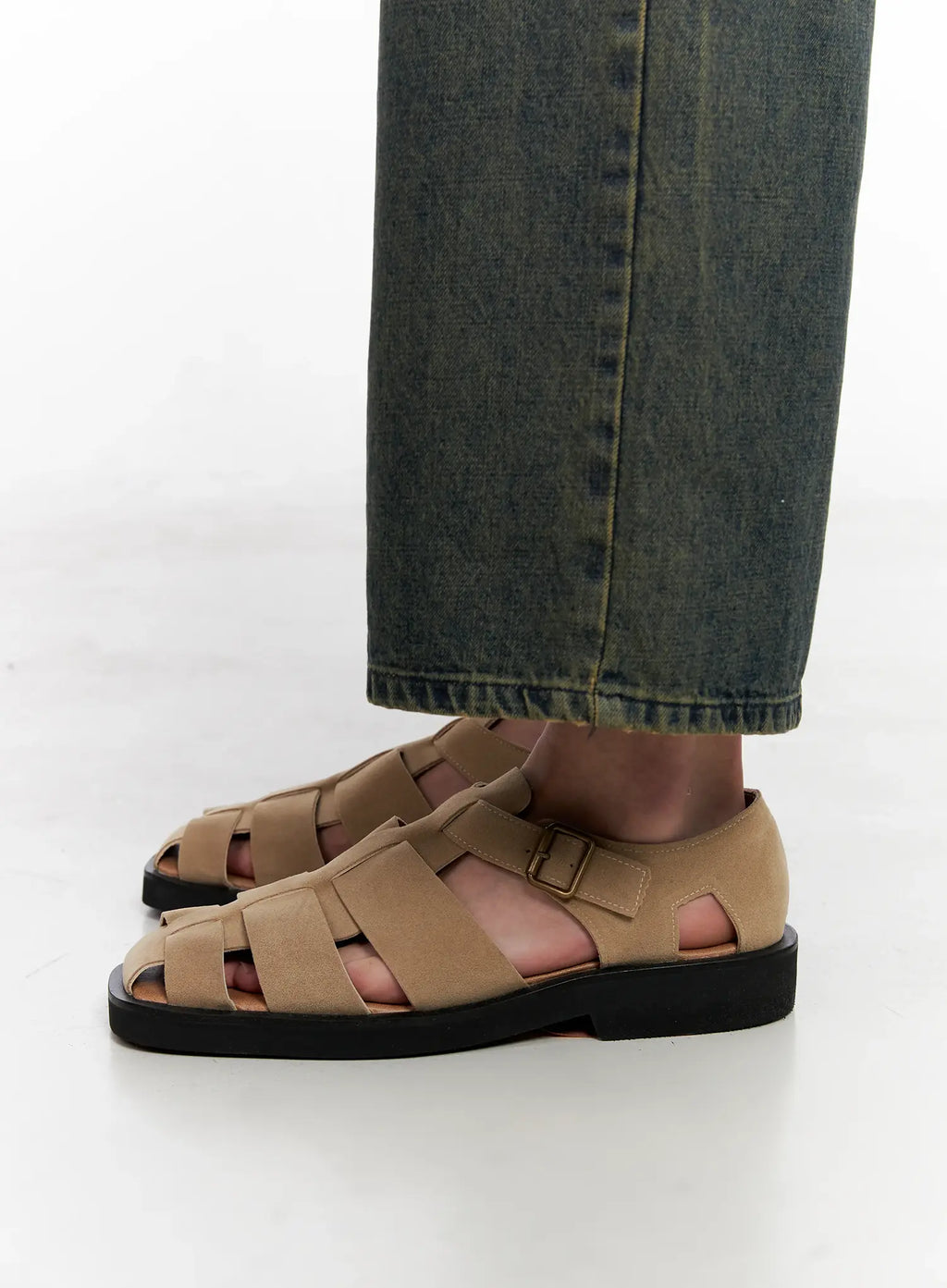 Men's Buckle Strap Sandals IG508