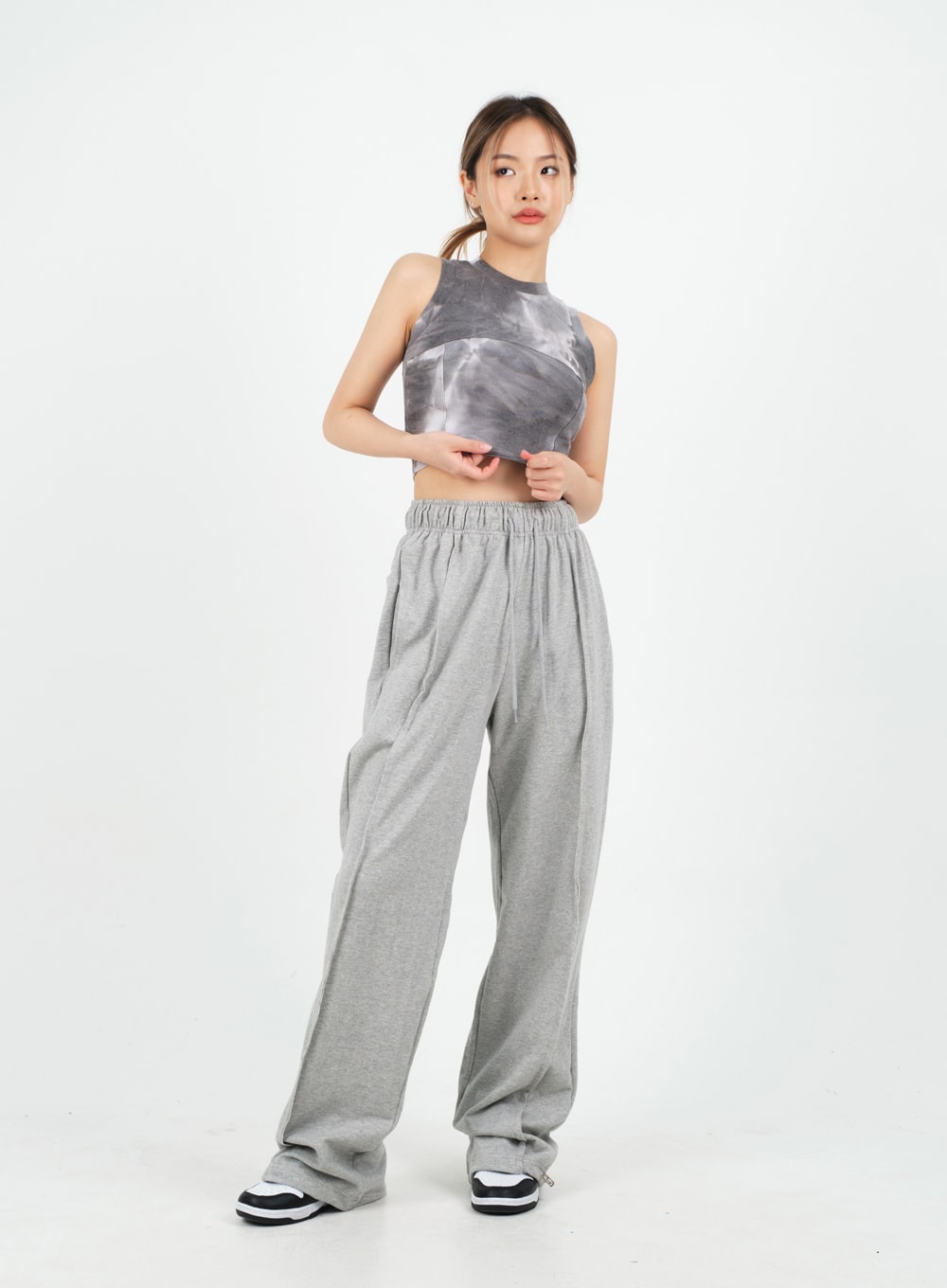 Drawstring Hem Sweat Pants CM9