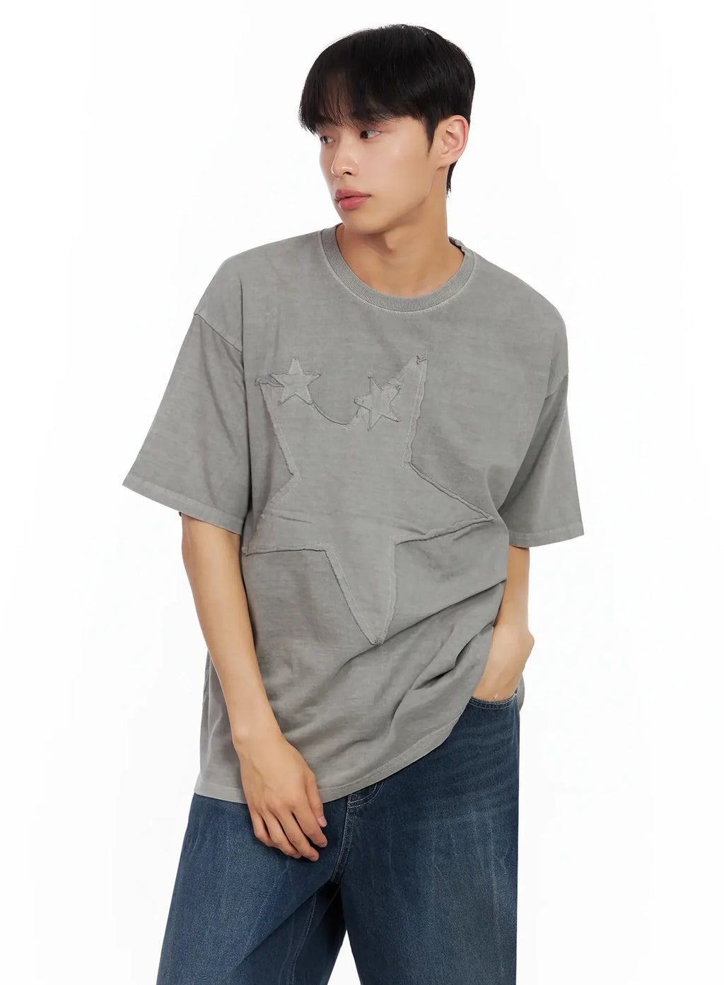 Men's Star Patch T-Shirt IL516
