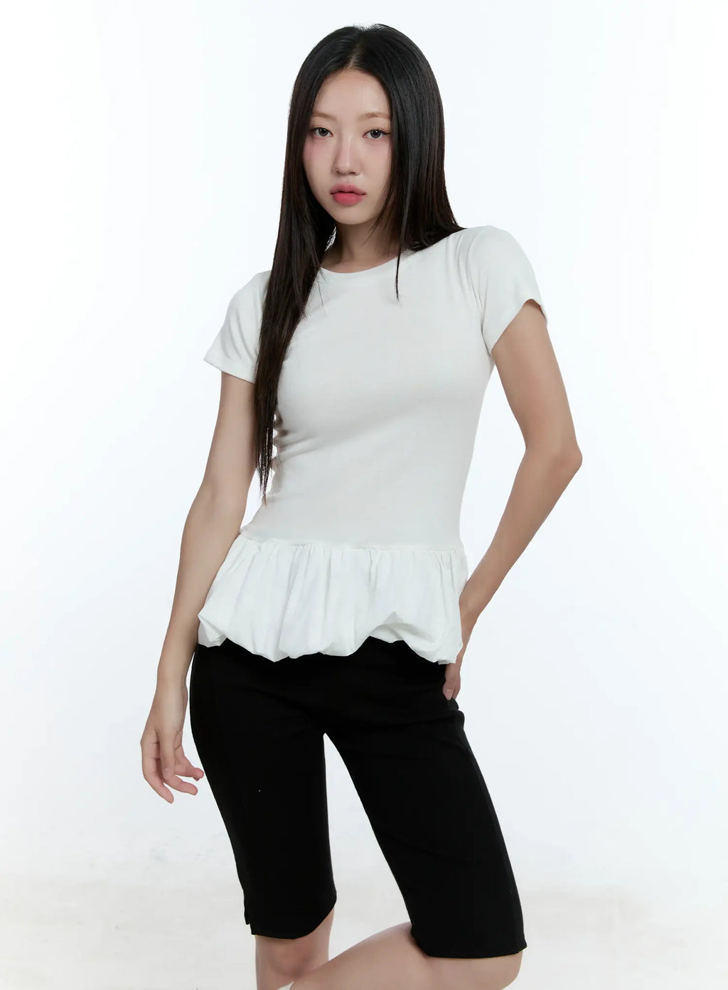 Balloon-Fit Mini Dress CU527