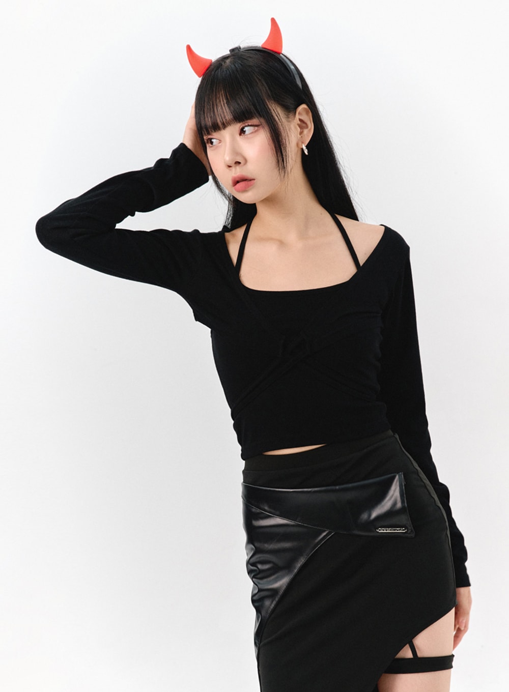 Halter Neck Top and Bolero Set IS322