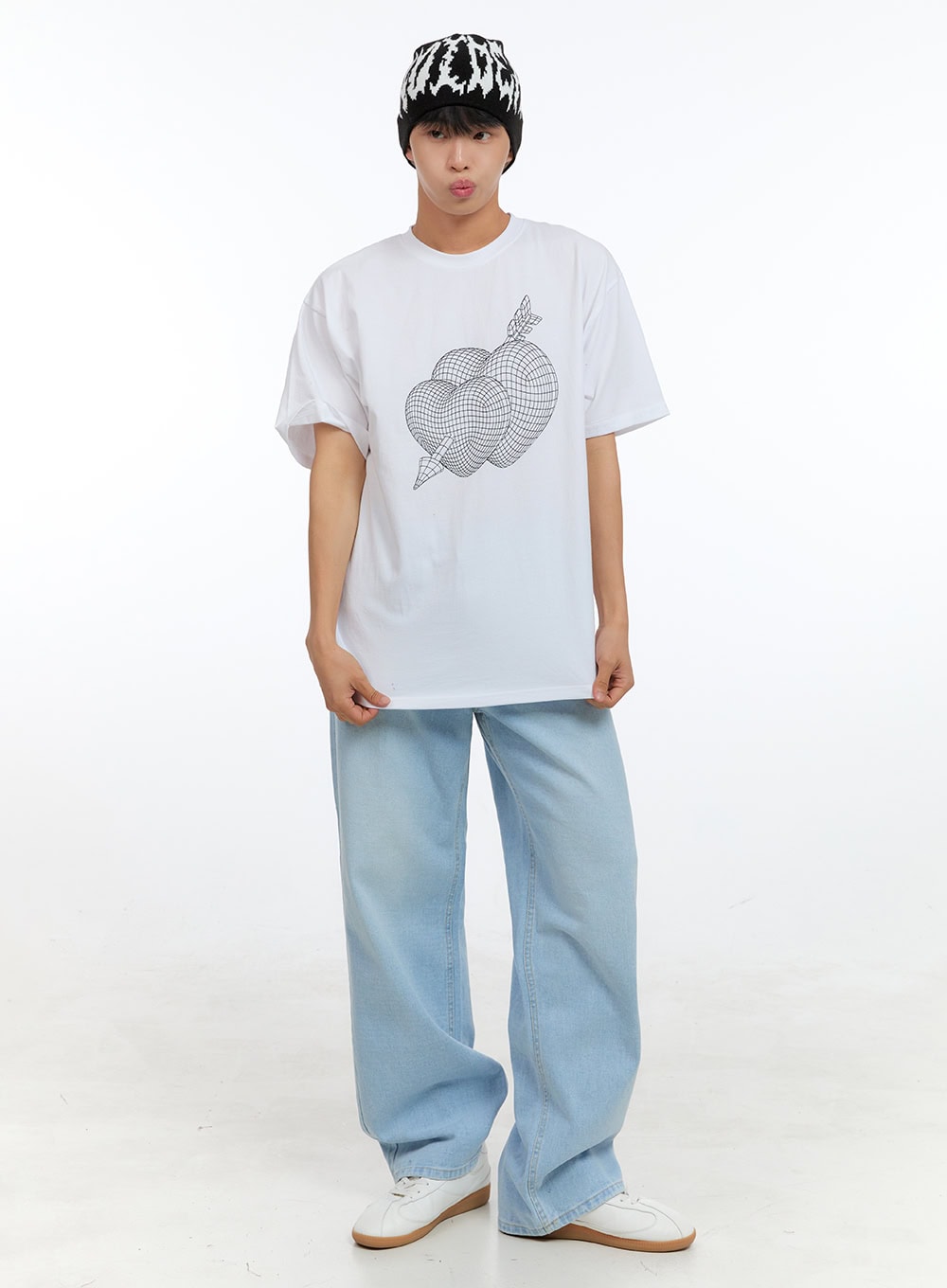 Men's Cotton Graphic Round-Neck T-Shirt IG416