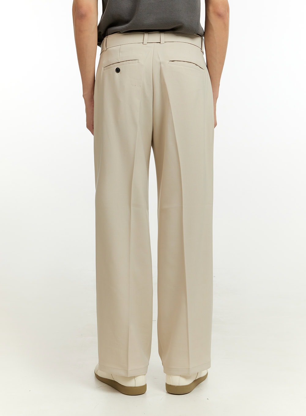 Men's Buckle-Waist Wide Fit Pants IL412
