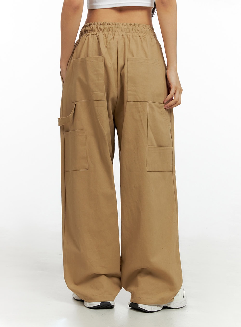 Cargo Banded Pintuck Pants IL419