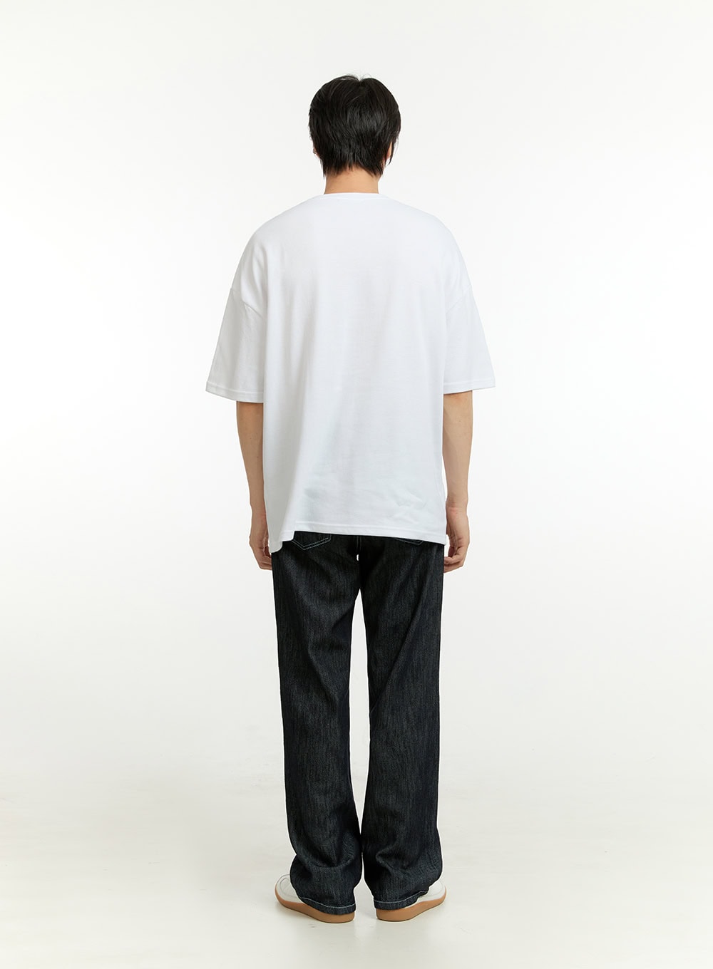 Men's Solid Wide Jeans IL418