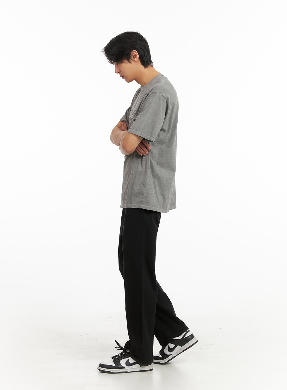 Men's Crew Neck Embroidered Top IY416