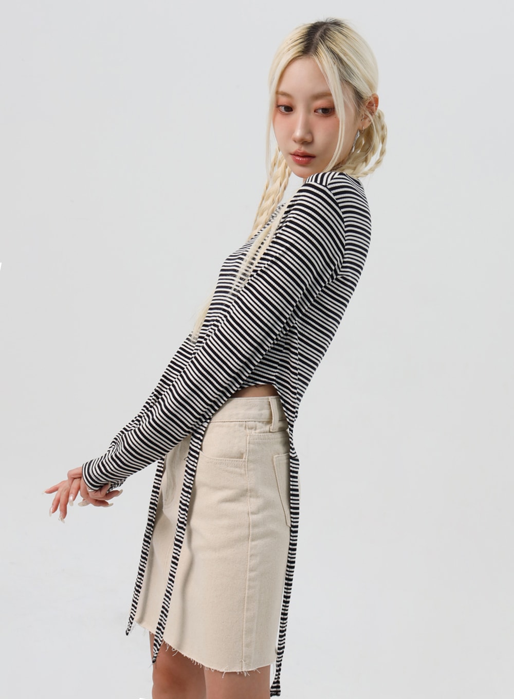 Striped Long Sleeve Top IS307