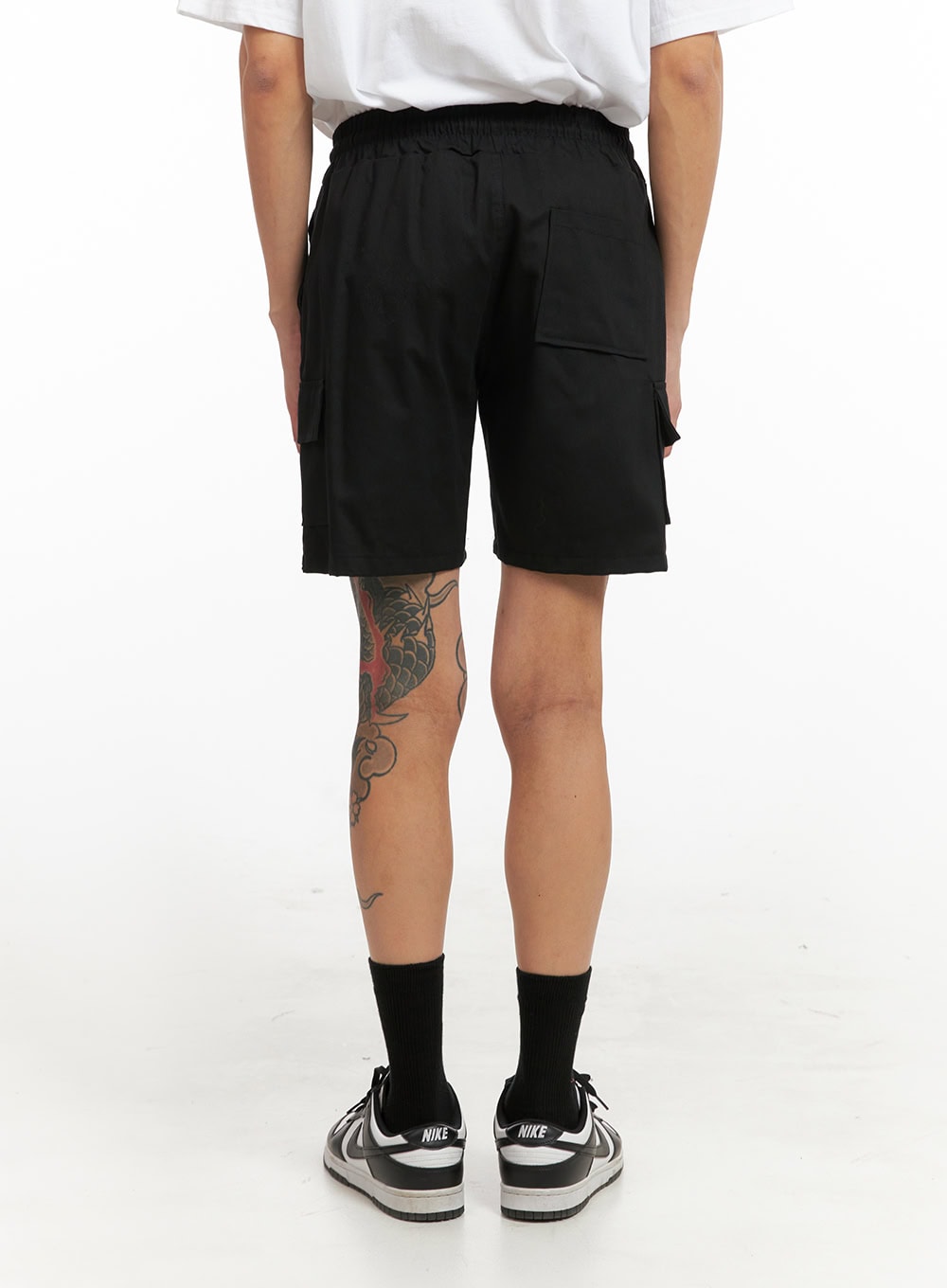 Men's Cargo Pocket Shorts (Black) IY424