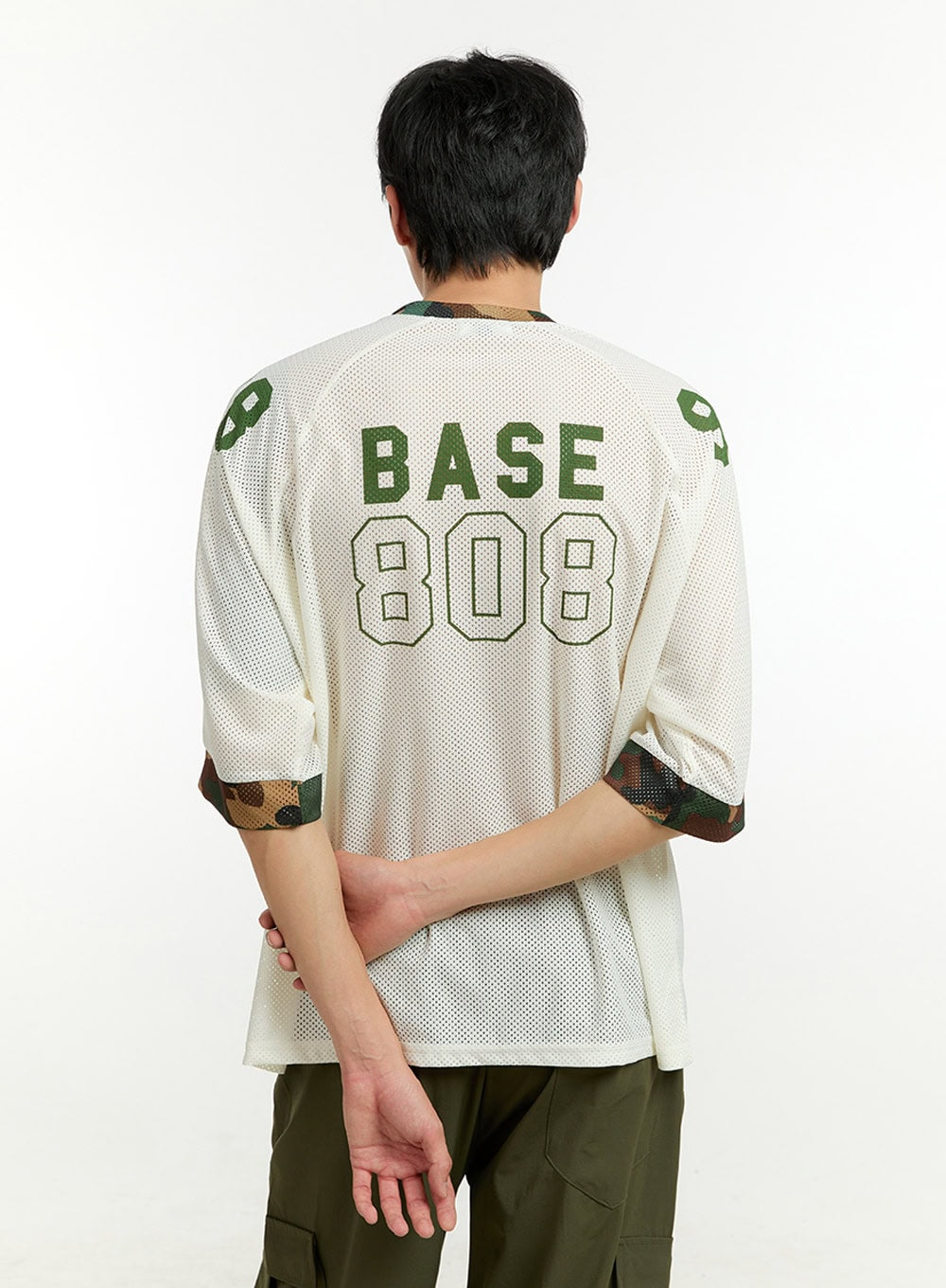 Men's Mesh Camo Raglan T-Shirt IL412