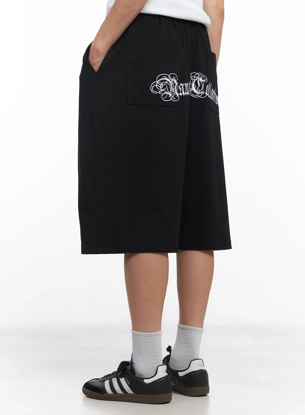 Men's Embroidered Graphic Sweat Shorts IU518