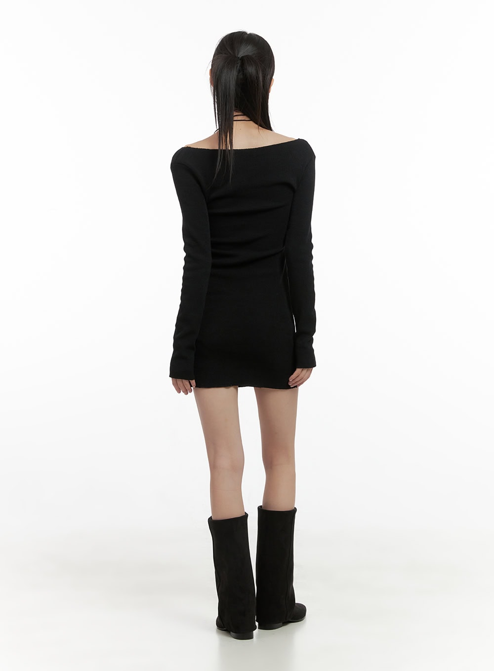 Graceful Off-Shoulder Mini Dress CS412