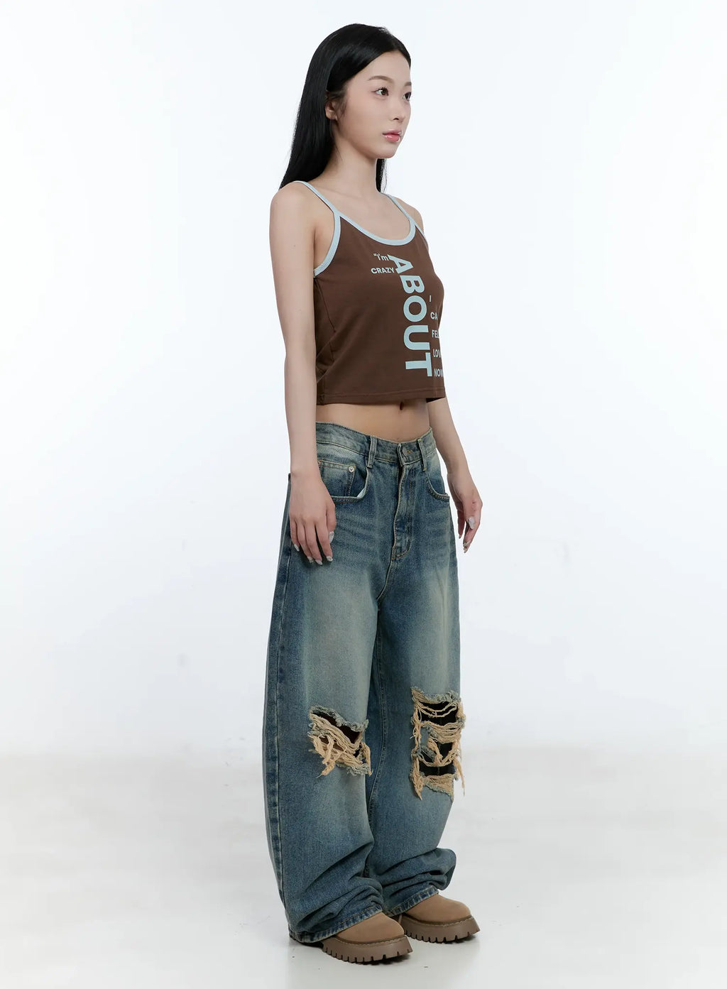 Eunjeong Ripped Denim Jeans CG501