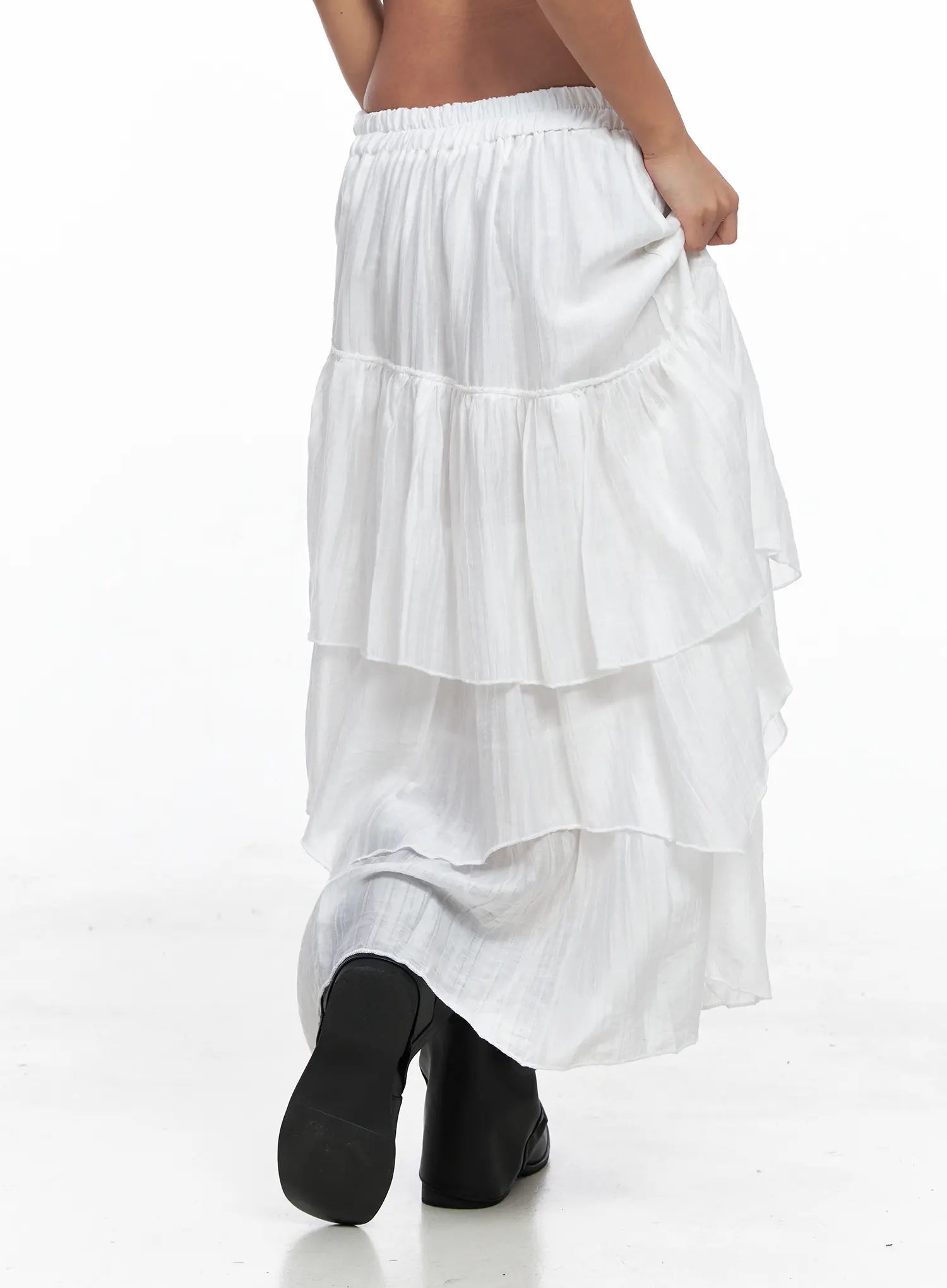 Bohemian Tiered Flowy Maxi Skirt CO510