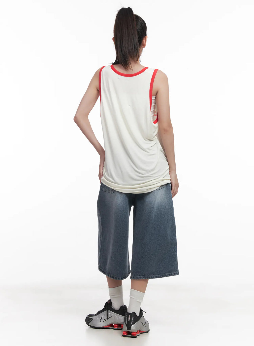 Graphic Two-Tone Tank Top CU516