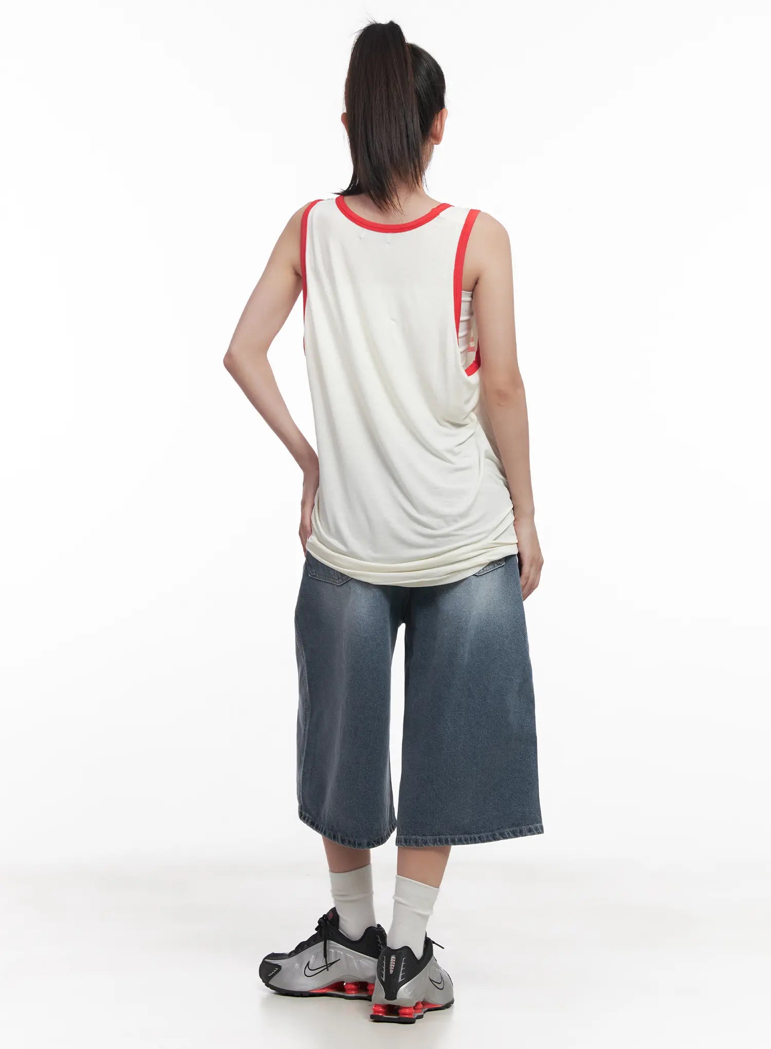 Graphic Two-Tone Tank Top CU516