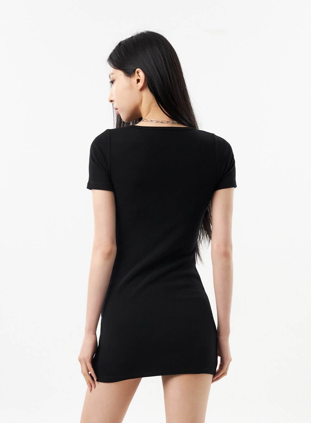 Short Sleeve Mini Dress CU309