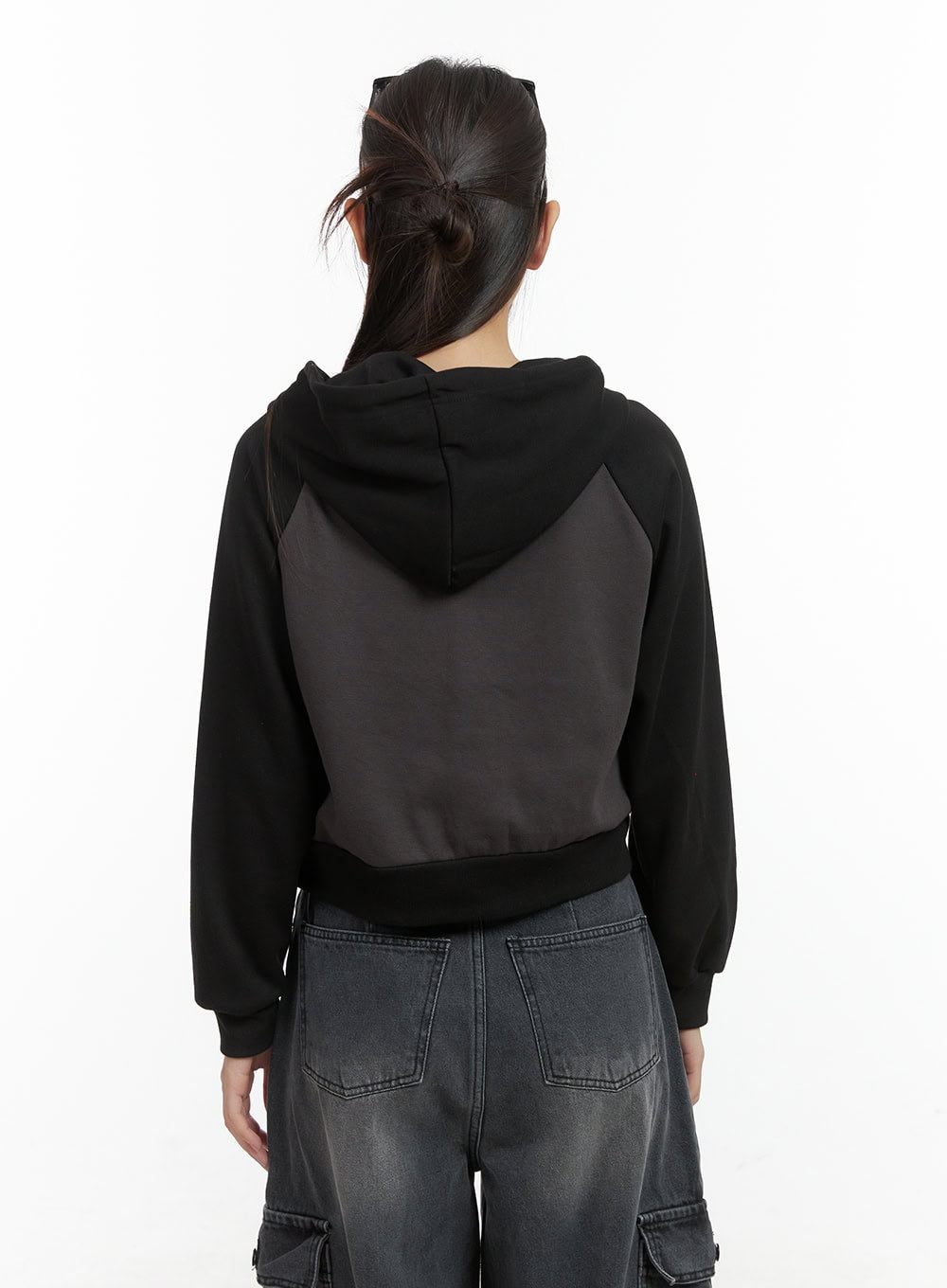 Lettered Zip Up Hoodie CO417