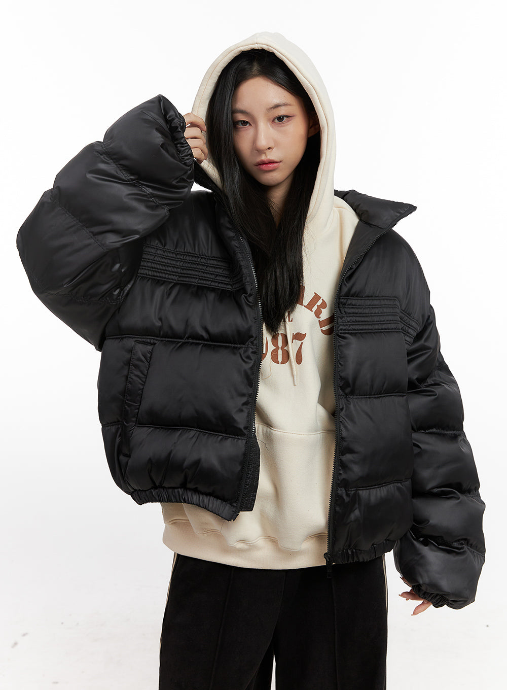 ZipUp Oversize Puffer Coat CN428