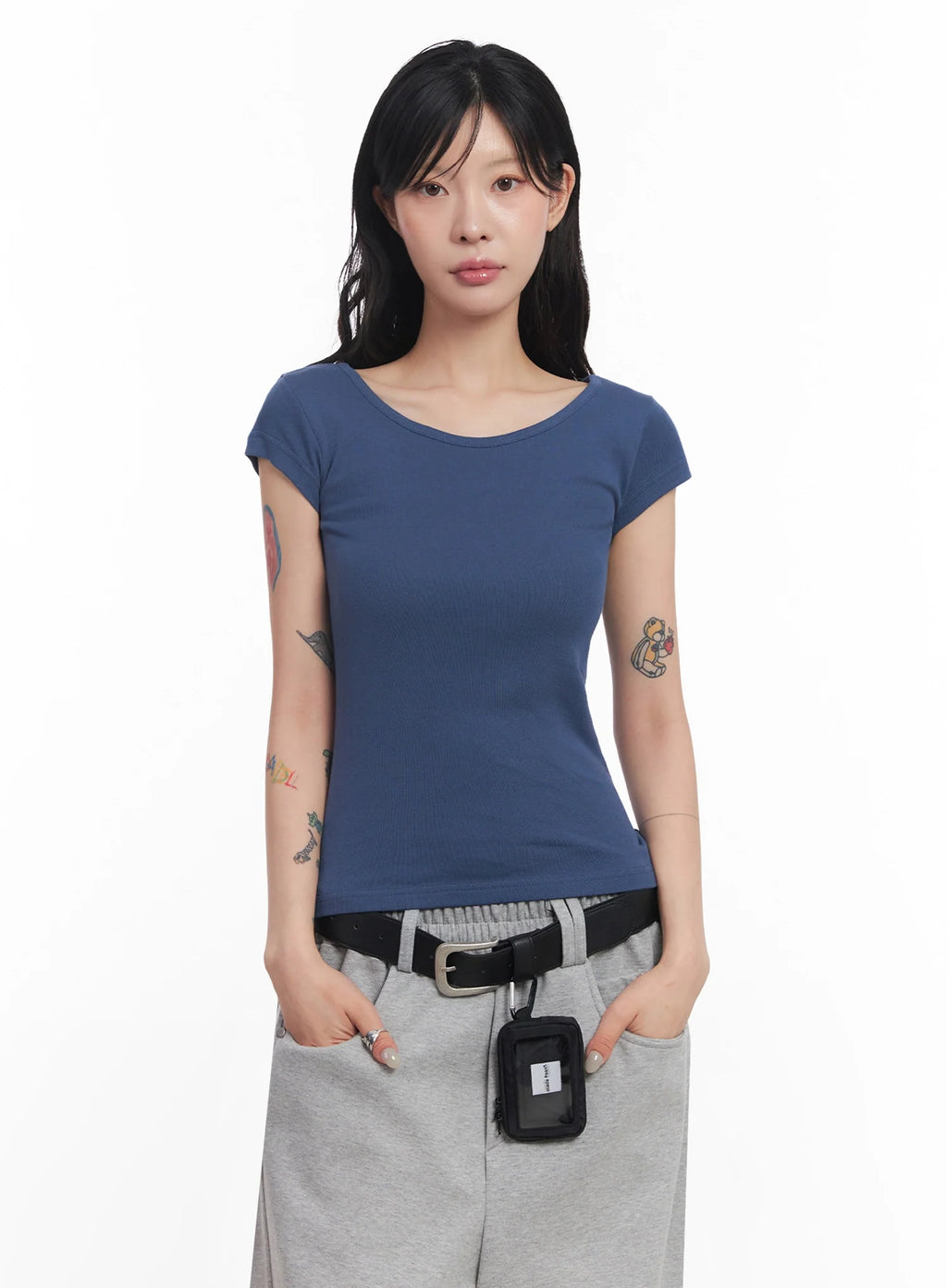 Cap-Sleeve T-Shirt IC503