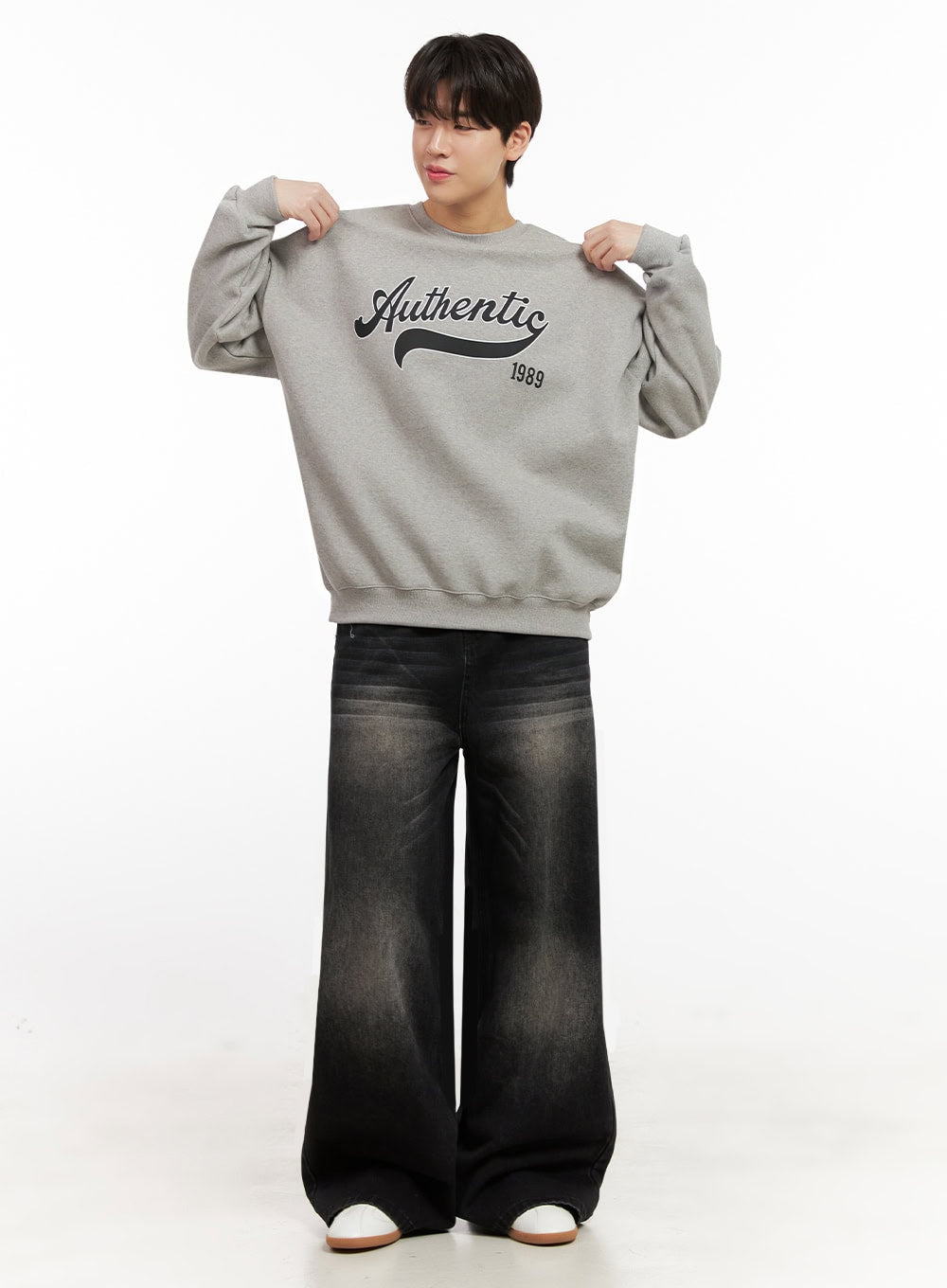 Men's Graphic Cotton Crew Neck IJ517