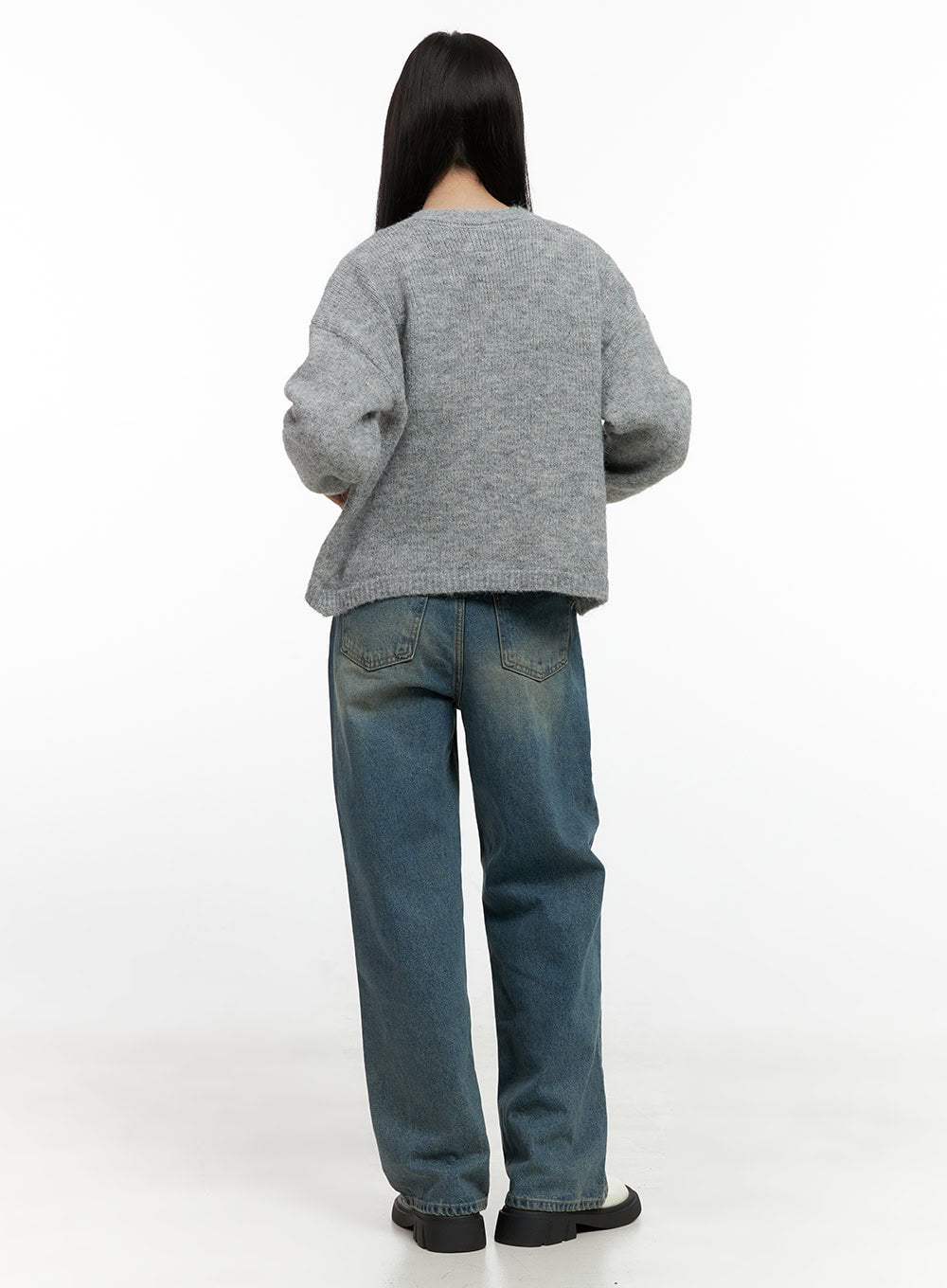 Jovie Washed Wide-Leg Jeans ON408