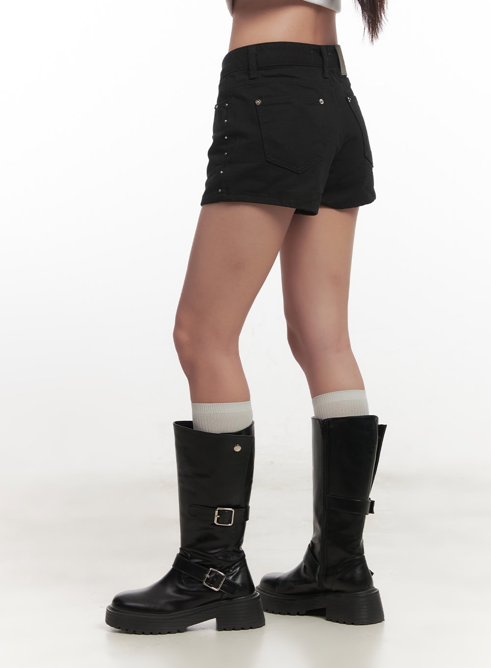 Urban Studded Cotton Shorts CF526