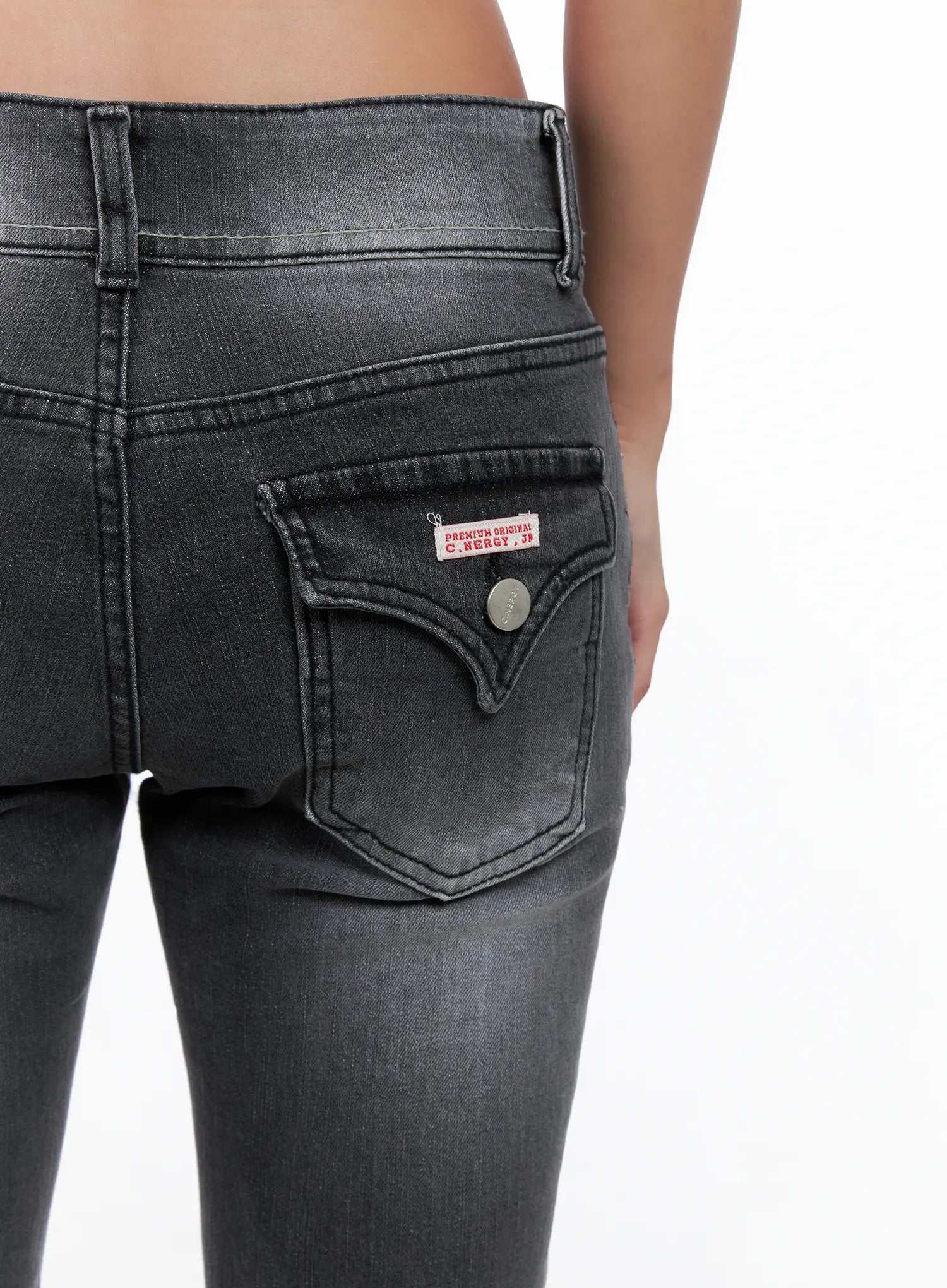 Elis Double Button Flare Jeans CS524