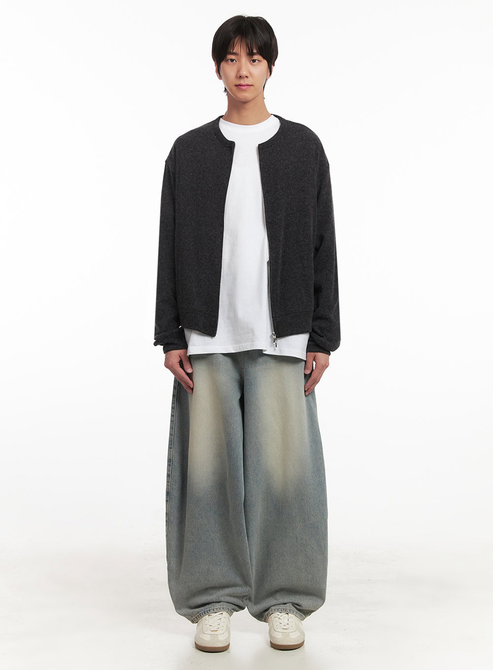 Men's Cozy Zip-Up Cardigan IA511