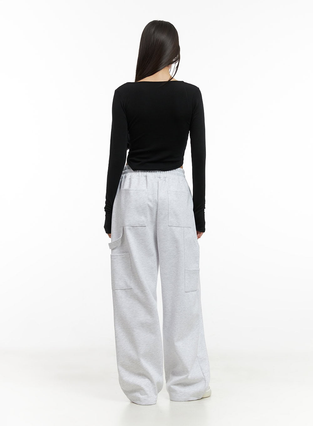 Square-Neck Unbalanced Crop Top CO424