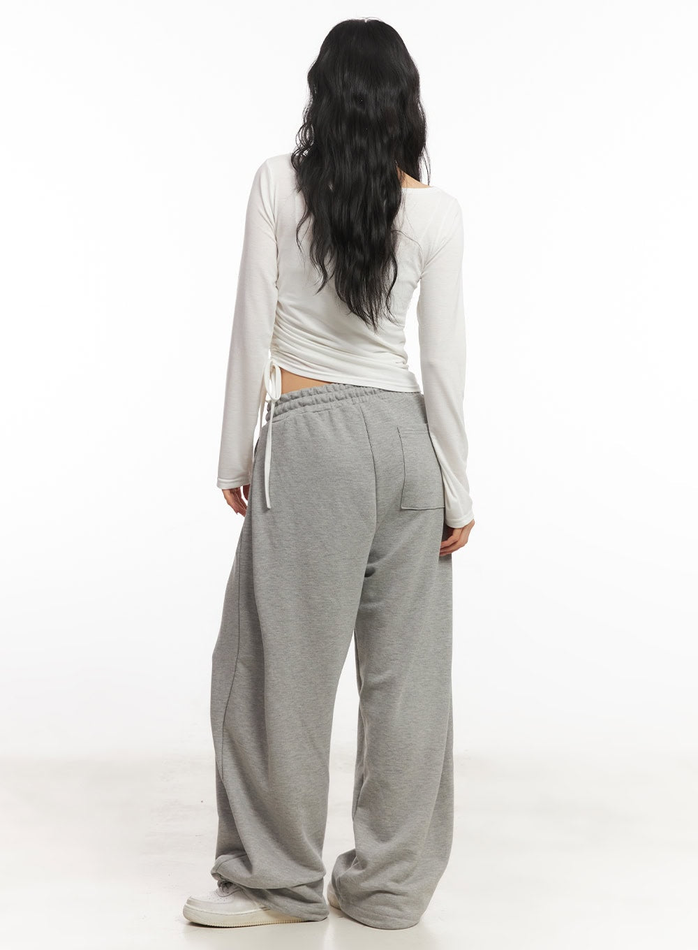 Pintuck Wide-Leg Sweatpants CA504