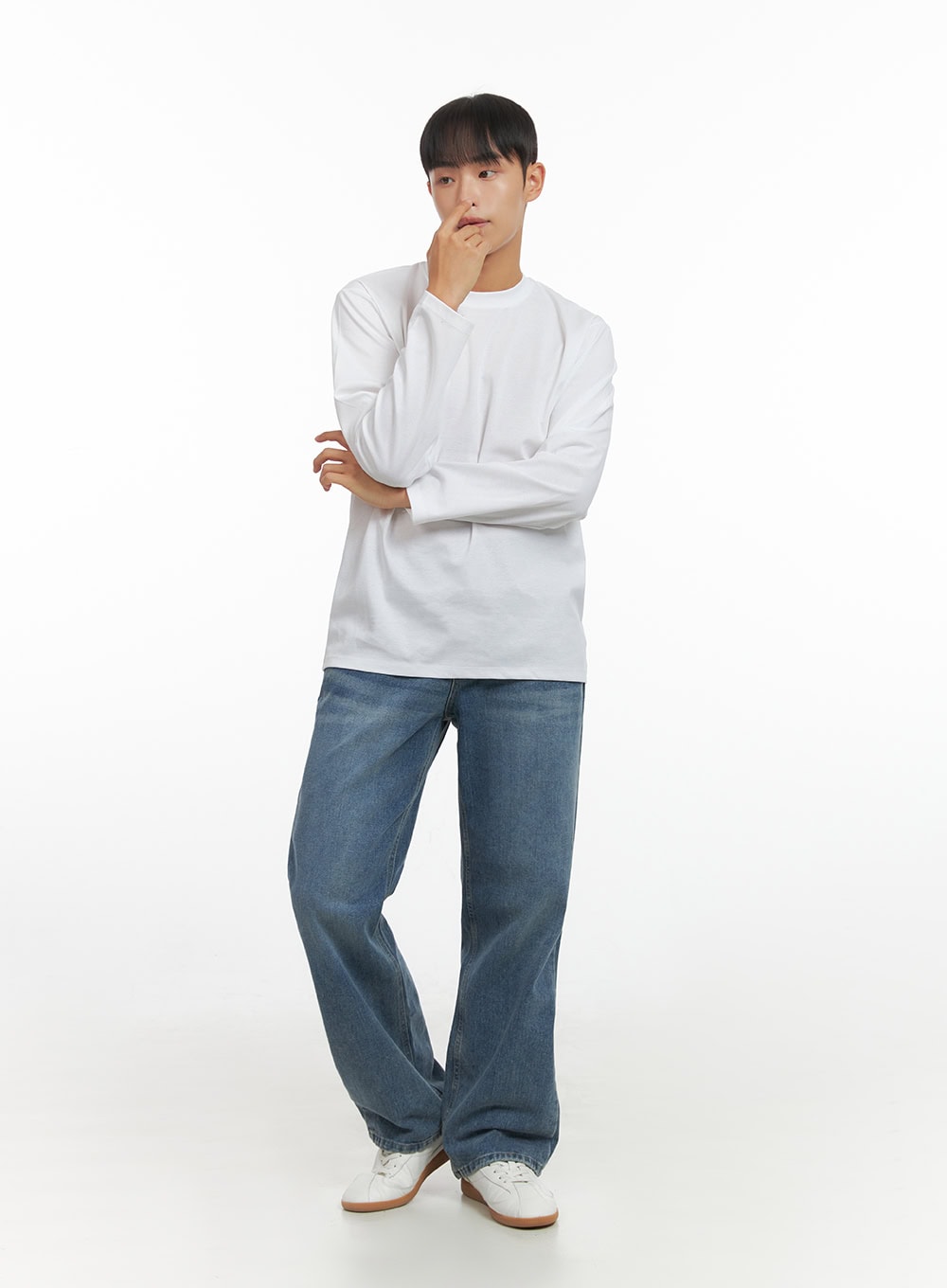 Men's Basic Long Sleeve T-Shirt IO420