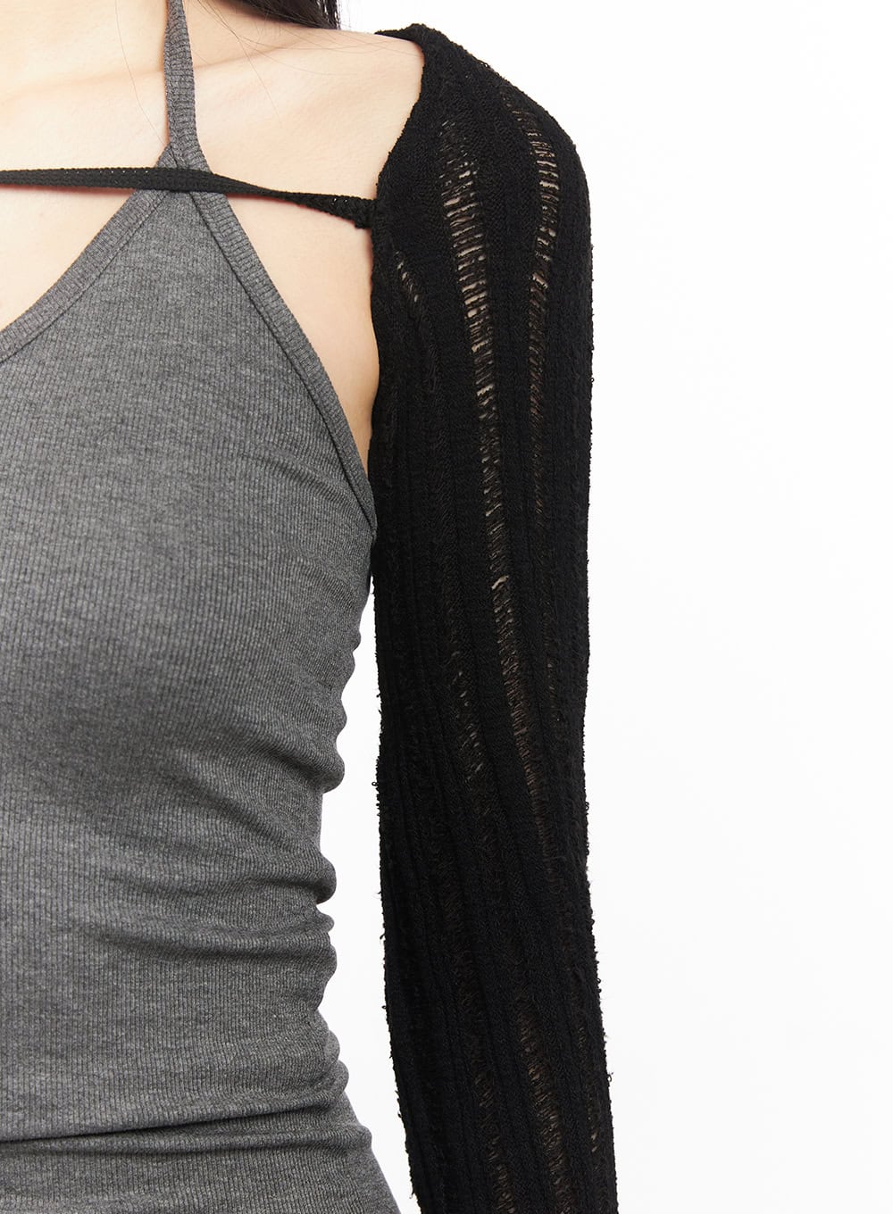 Knit Strap Bolero Cardigan CA516