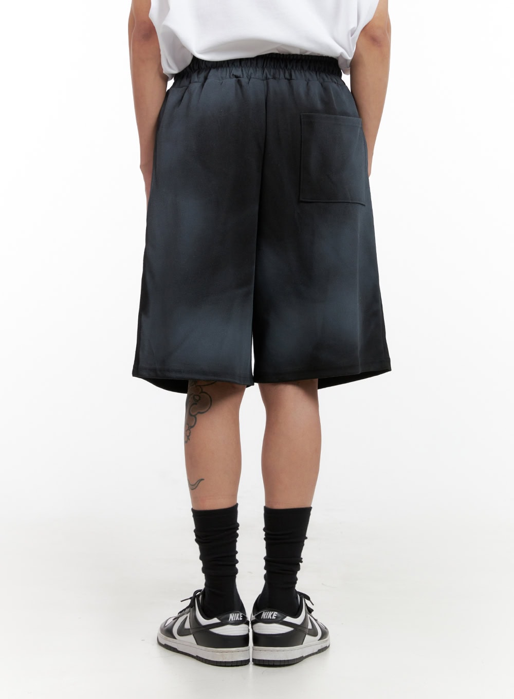 Men's Washed Cotton Sweat Shorts IL404