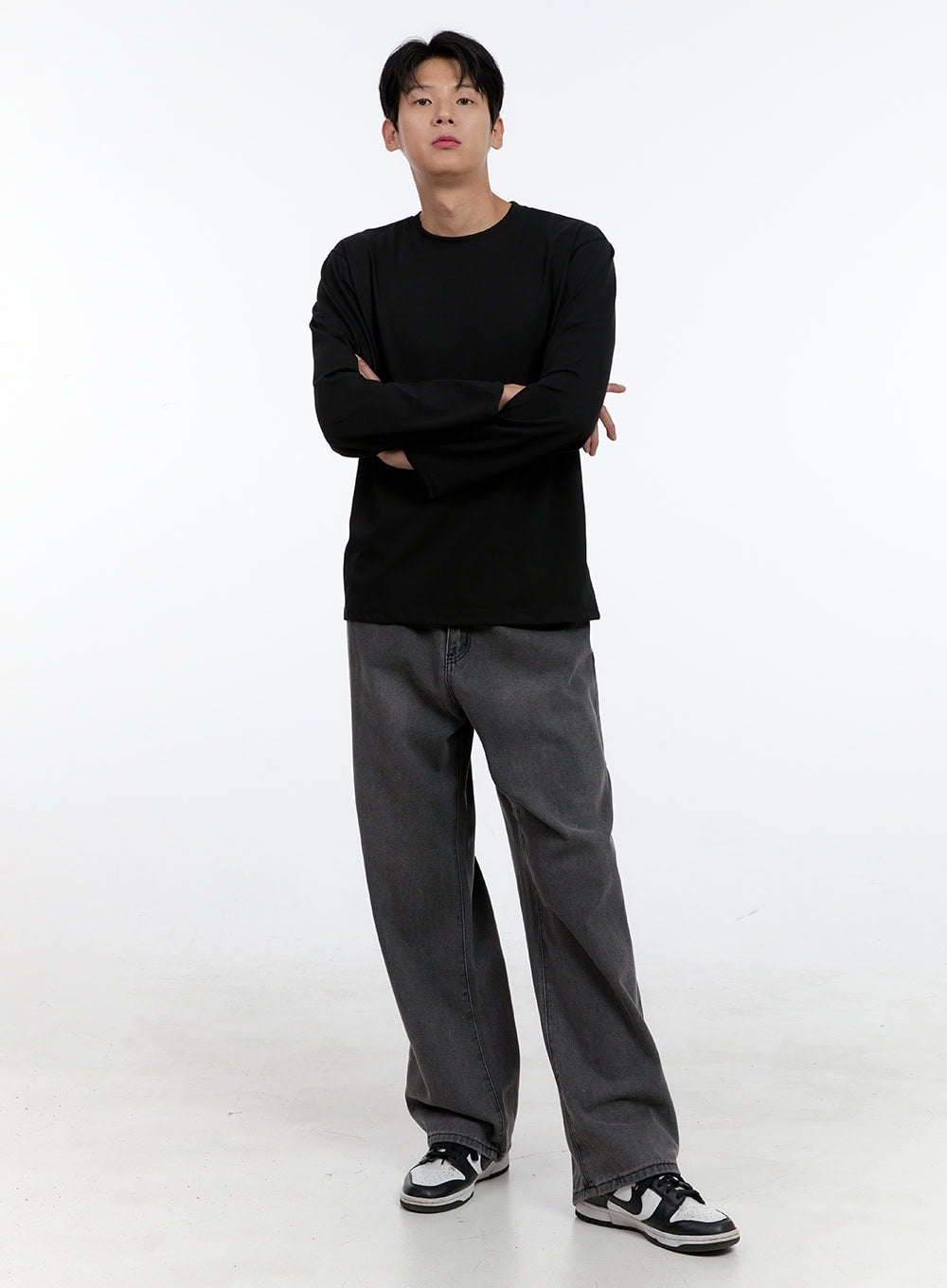 Men's Basic Long Sleeve (Black) IG427