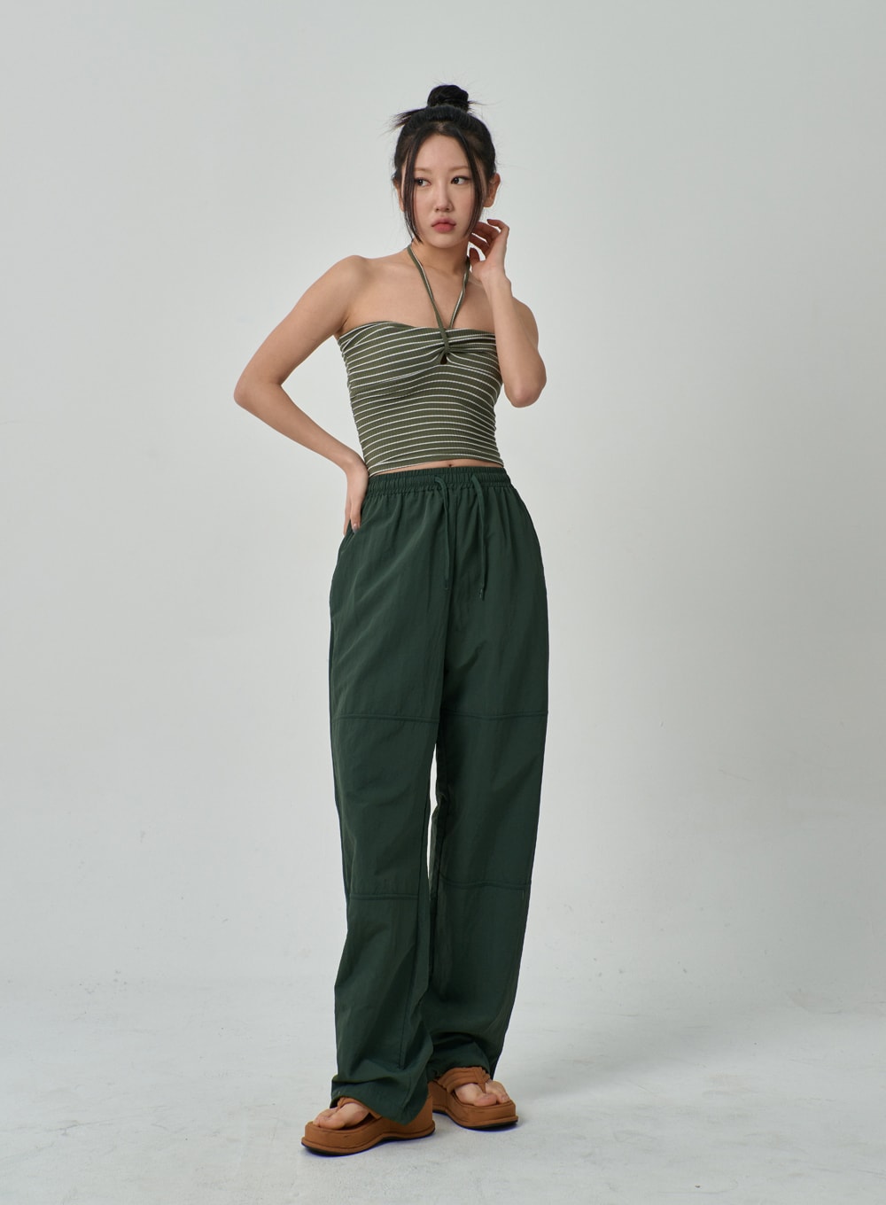 Stripe Cropped Top IF309