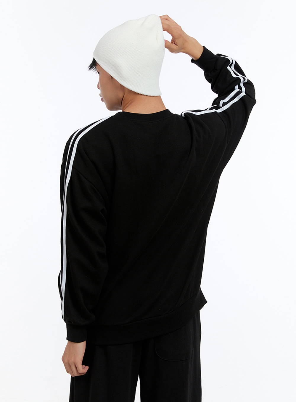 Men's Lettering Crew Neck Sweatshirt IS412