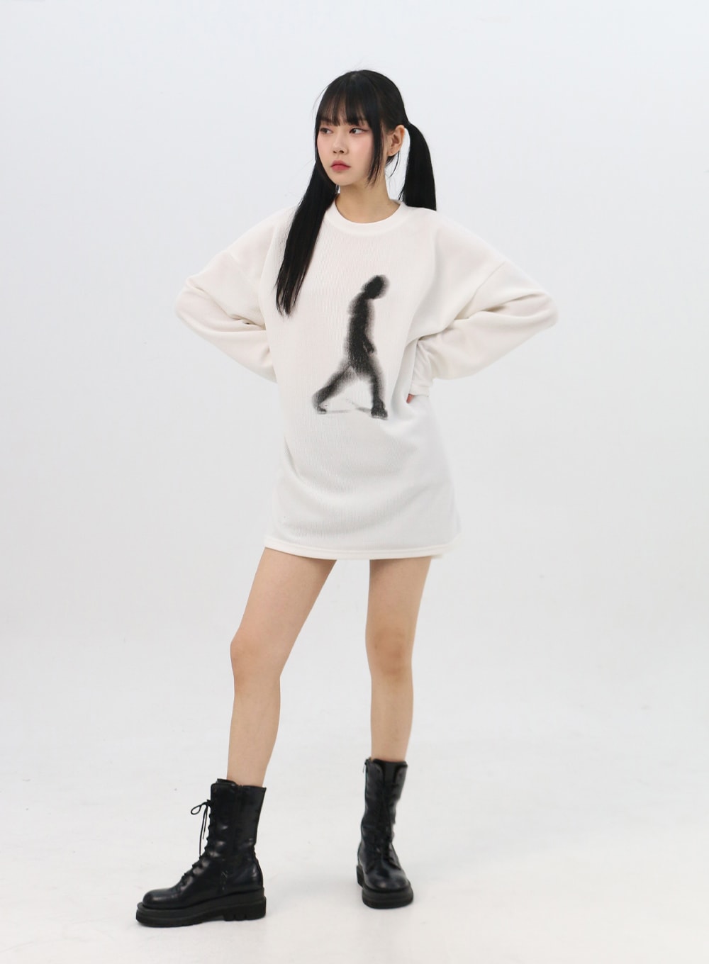 Graphic Print Oversize T-Shirt IN310