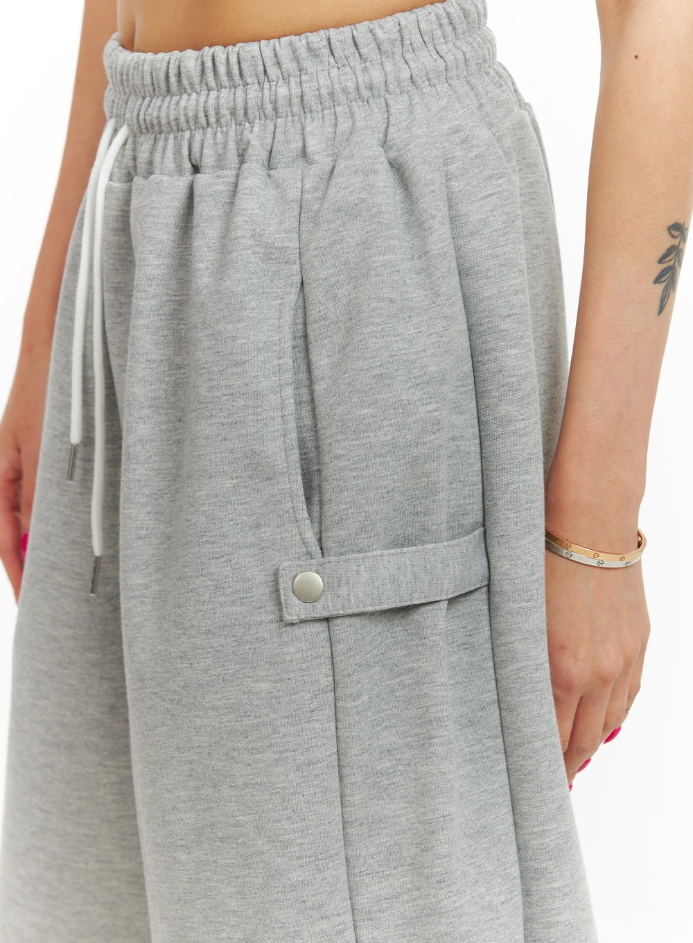 Cotton Cargo Sweat Shorts IU419