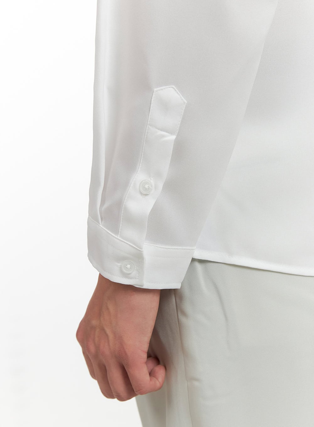 Men's Solid Collarless Long Shirt IY402