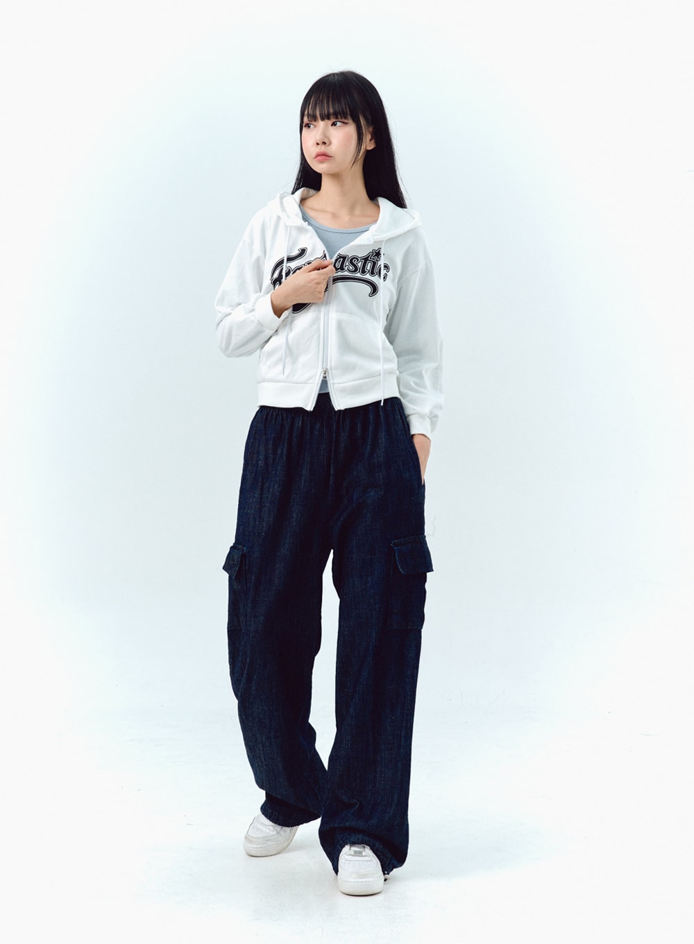 Graphic Zip-Up Hoodie IG303