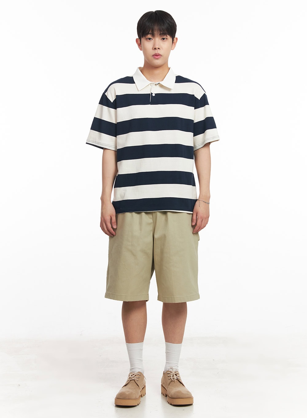 Men's Striped Polo Tee IA529