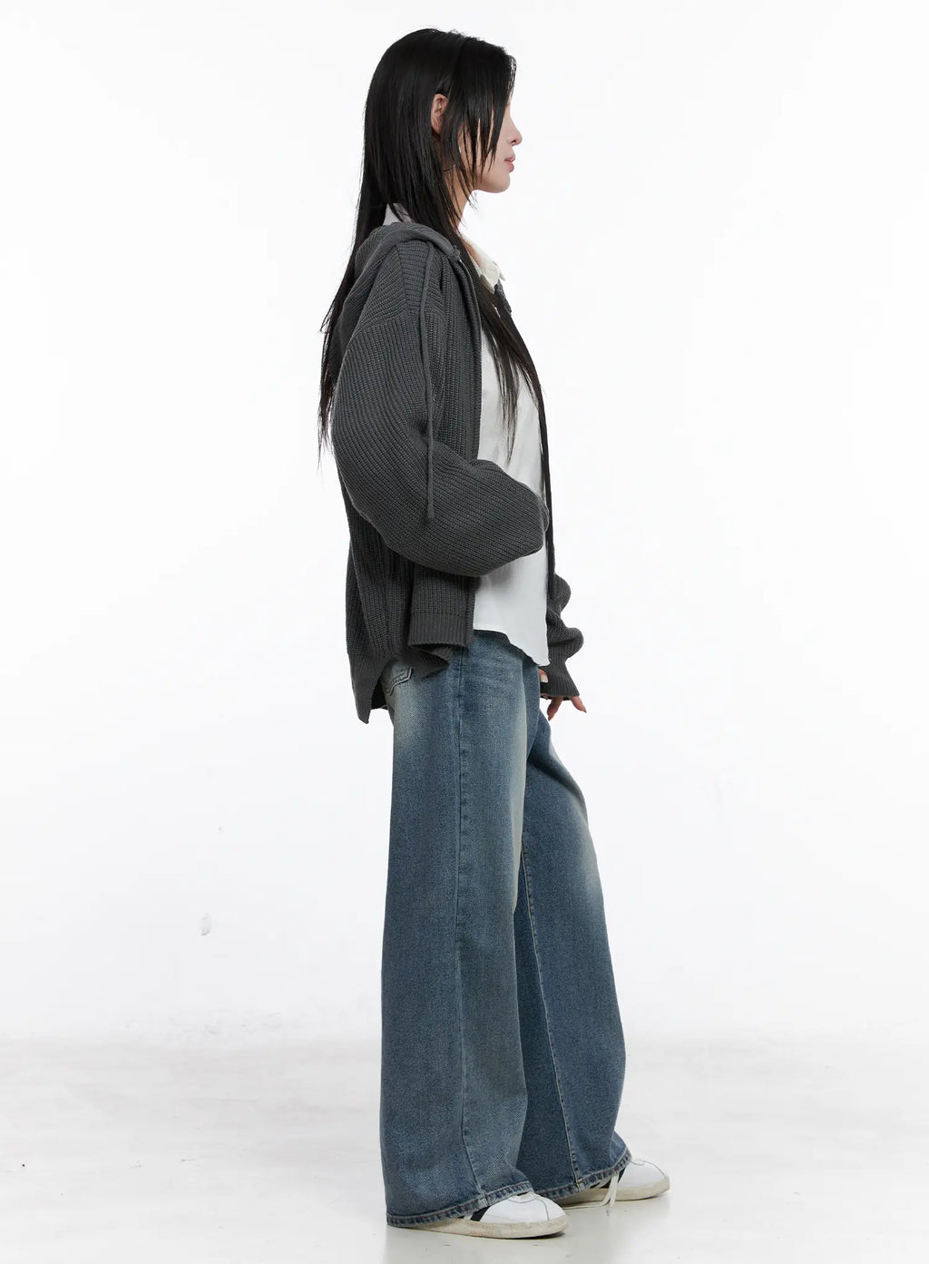 Knit Zip-Up Hoodie CS510