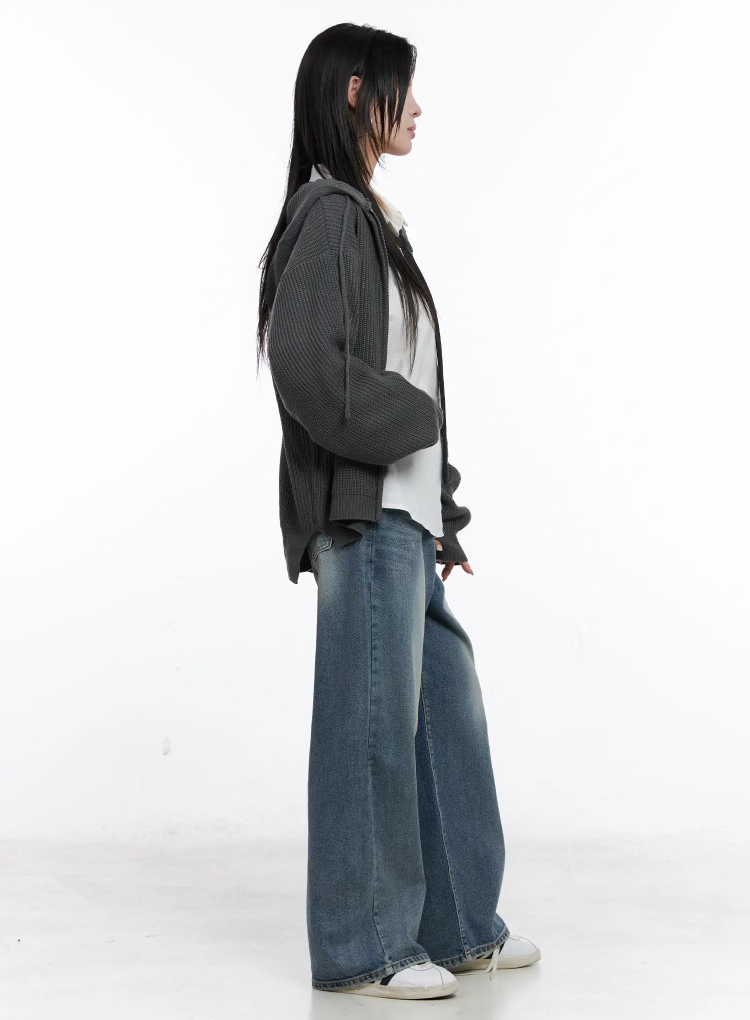 Knit Zip-Up Hoodie CS510