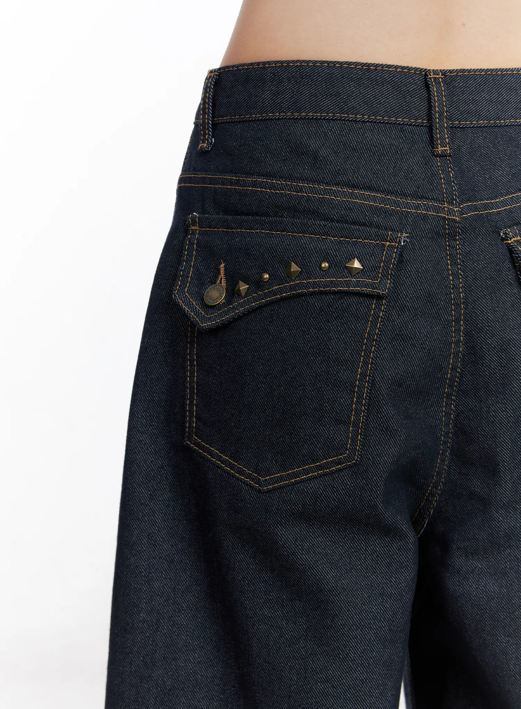 Yujin Studded Baggy Jeans CS512