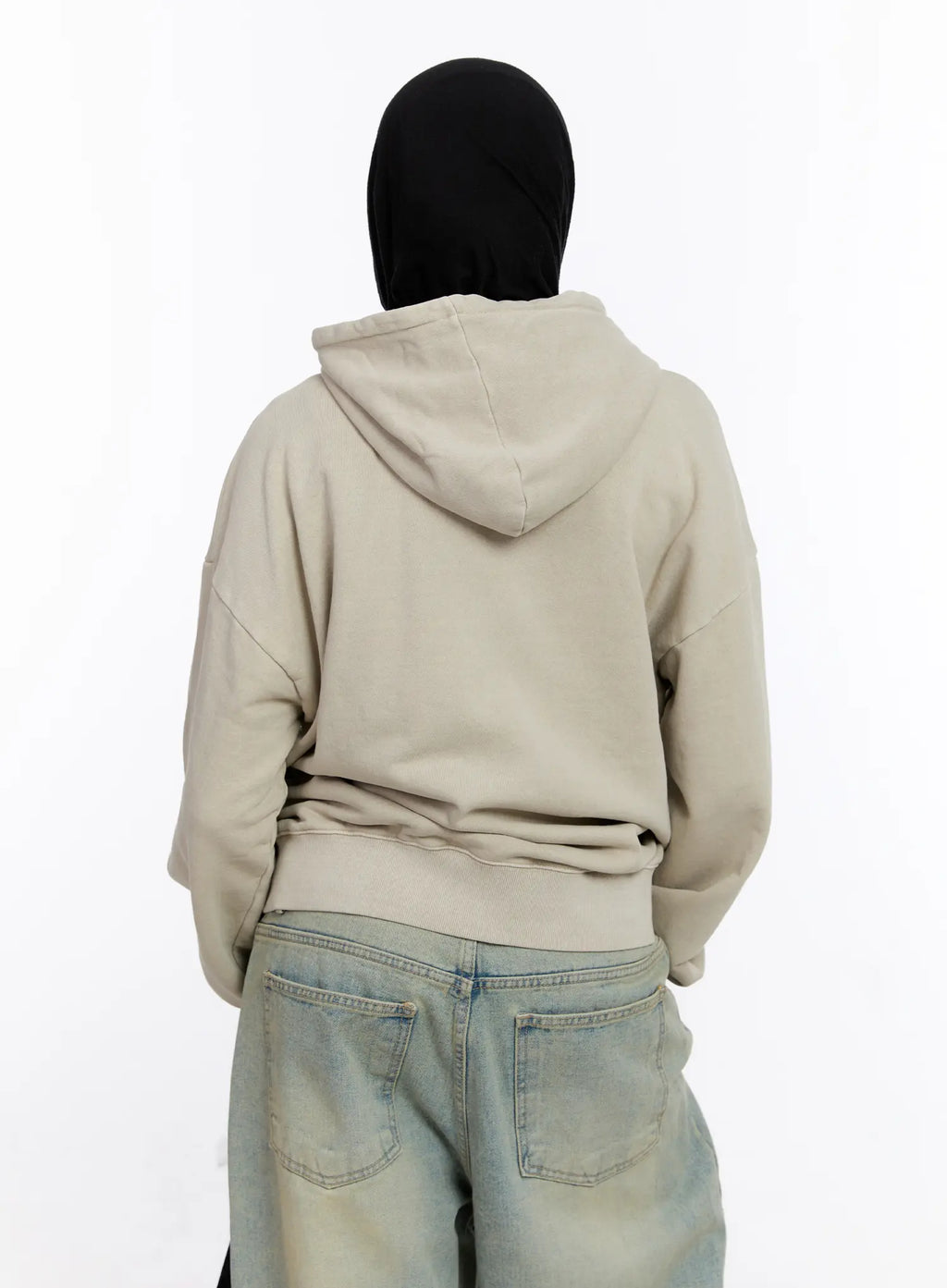 Oversized Cotton Zip-Up Hoodie CS524
