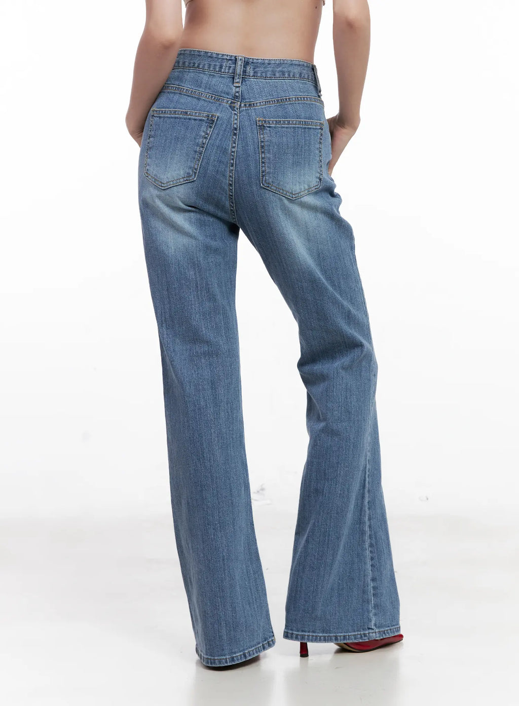 Boeun Washed Flare Denim Jeans CL524