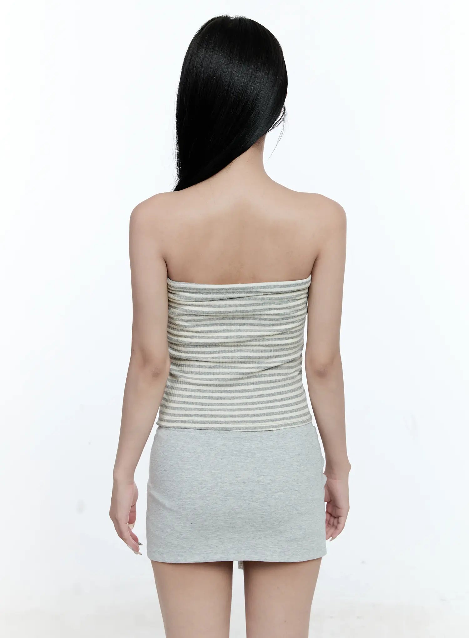 Striped Ribbed Tube Top CG511