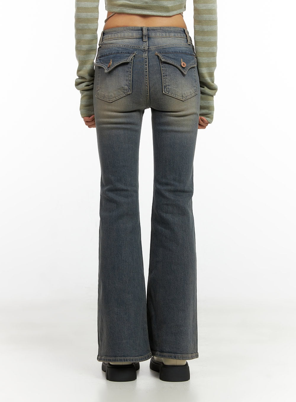 Lydia Slim Washed Bootcut Jeans CO424