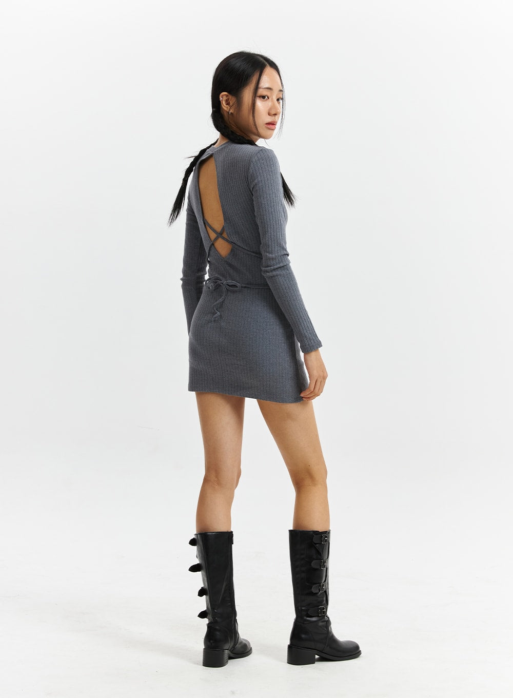 Open Back Mini Dress CD321