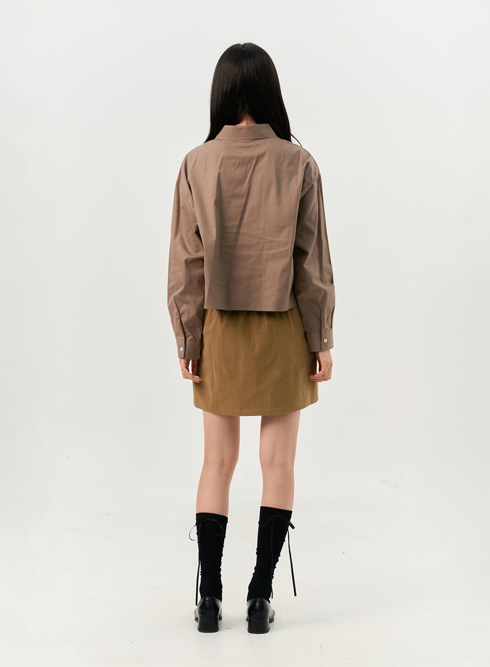 Crop Buttoned Blouse OO325